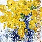 Bobbie Burgers yellow flower painting
